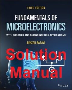 Solution Manual for Fundamentals of Microelectronics 3rd Edition Behzad Razavi
