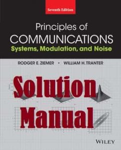 Solution Manual for Principles of Communications 7th Edition Rodger Ziemer William Tranter